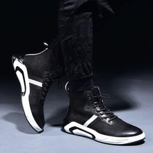 Load image into Gallery viewer, High Top Leather Sneaker Shoes - Abershoes