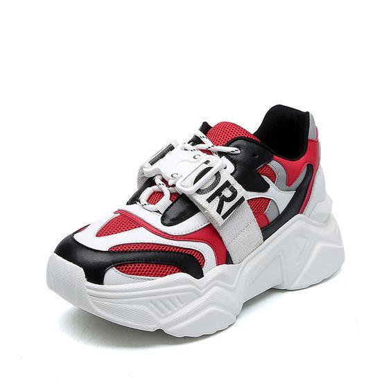 Color Block Dad Sneaker Shoes - Abershoes